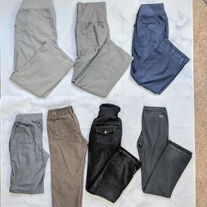 Lot of 7 Pairs of Maternity Pants